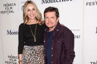 El actor asistió al festival de cine Tribeca junto con su esposa Tracy Pollan y dio un mensaje de superación