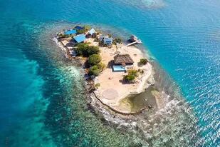 La isla Kanu está ubicada en medio del Caribe, a 20 minutos de Belice