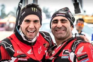 Benavides y Goncalves, juntos en un post subido por el piloto argentino, que se mostró conmovido por el fallecimiento de su colega en el Dakar