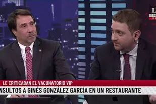 Eduardo Feinmann y Jonatan Viale hablaron en su tradicional pase del momento que vivió el exministro de Salud, Ginés González García, que fue insultado en un restaurante de Puerto Madero