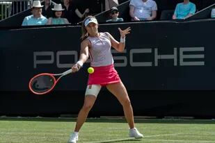 En el WTA 250 de Bad Homburg, Alemania, la argentina Nadia Podoroska logró el primer triunfo sobre césped de su carrera.