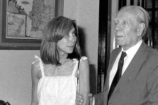 María Kodama con Borges