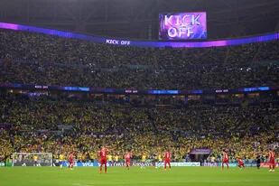 Una vista general del inicio durante el partido del Grupo G de la Copa Mundial de la FIFA Qatar 2022 entre Brasil y Serbia en el Estadio Lusail el 24 de noviembre de 2022