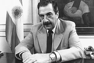 Raúl Alfonsín durante sus días como primer mandatario, entre 1983 y 1989