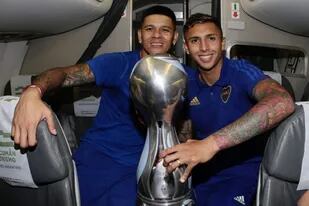 Rojo y Almendra festejaron juntos el título de Boca Juniors