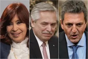 Cristina Fernández de Kirchner, Alberto Fernandez y Sergio Massa