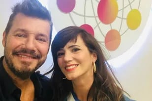 Marcelo Tinelli le dio la bienvenida a la actriz al Súper Bailando