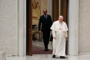 El Papa, en la Sala Pablo VI del Vaticano (AP Photo/Gregorio Borgia)