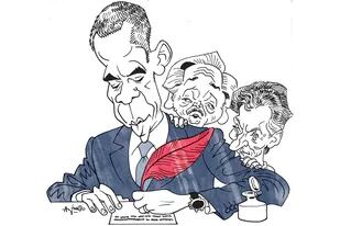Macri y Alberto leen "Una tierra prometida", el retrato de Barack Obama