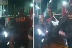 El momento en que Elián Valenzuela (conocido como L-Gante) es detenido por la Policía de la Ciudad