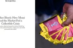 El drama de los argentinos para conseguir las figuritas del Mundial llegó a la portada de The New York Times