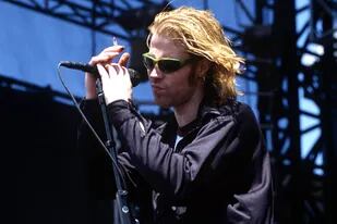 Mark Lanegan, de Screaming Trees, en el Lollapalooza, en 1996