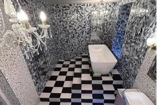 Una mujer en Reino Unido hizo una remodelación completa de su baño