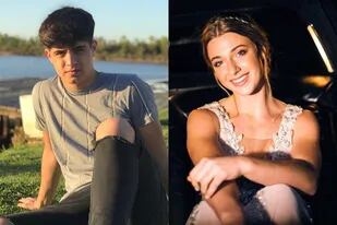 Federico Laurino y Serena Muñoz, los dos adolescentes de 17 años que murieron este domingo en un accidente de tránsito en San Pedro