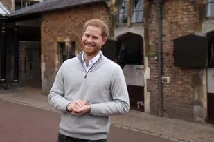 El duque de Sussex hace el anuncio a la prensa, en el Castillo de Windsor