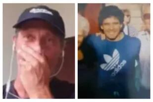 Pedro Troglio se emocionó al ver una foto de Diego Maradona con sus papás