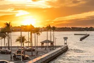 La playa de Miami, Florida, una de las más visitadas en un estado marcado por el sol