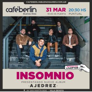 Insomnio presenta nuevo álbum "Ajedrez"
