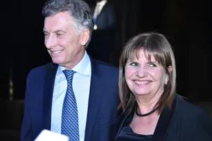 Mauricio Macri junto a Patricia Bullrich, en la cena de la Fundación Libertad