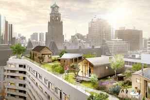 Crear pequeñas urbanizaciones en las azoteas de los edificios