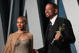 Jada Pinkett Smith junto a su esposo Will Smith en los Premios Oscar 2022