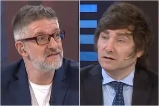 Luis Novaresio entrevistó a Javier Milei en LN+ (Foto: Captura de video)