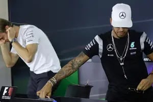 Ser "piloto 2" en la Fórmula 1: cuando Hamilton y Rosberg ni siquiera se saludaban