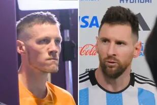 “¿Qué mirás, bobo?”: la FIFA divulgó imágenes inéditas del cruce entre Messi y Weghorst