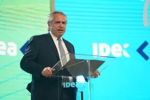 El Presidente de La Nación Alberto Fernández en el 57 Coloquio de IDEA