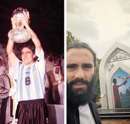 Juampi fue el capitán del Sub 20 que, con José Pekermann, se consagró Campeón del Mundo en Qatar 95. Estudió periodismo en TEA, hizo radio mientras jugaba en River y escribió columnas para Página/12. Su debut como comentarista televisivo fue en Belo Horizonte, en la señal TV Alterosa.