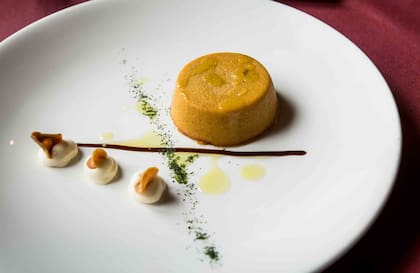 Flan de maíz en El Barrigón de Bertín, en Lastres.