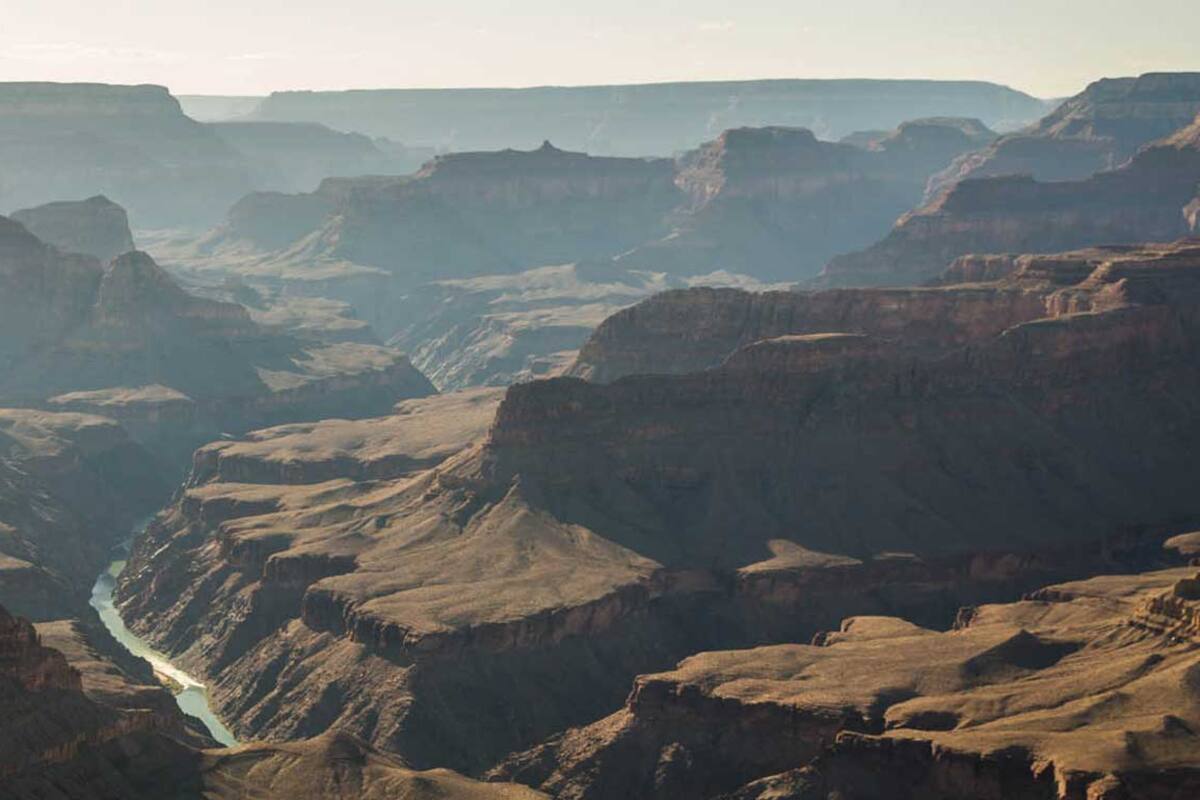 Vista de la inmensidad del Gran Cañón del Colorado.
