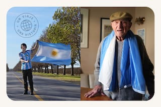 Tiene 105 años, vive en Córdoba y así vibró con Argentina-Jordania