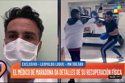 El Dr. Leopoldo Luque dio precisiones de la salud de Diego Maradona en el programa televisivo Intrusos