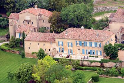 El Château Miraval, en Francia, que compraron, en 2008, y donde se casaron, en 2014.