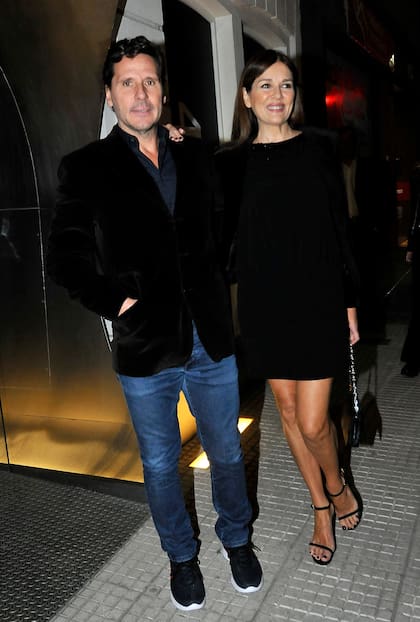 Andrea Frigerio llegó acompañada por su marido, Lucas Bocchino