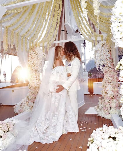 Una de las pocas imágenes de la boda que se hicieron públicas
