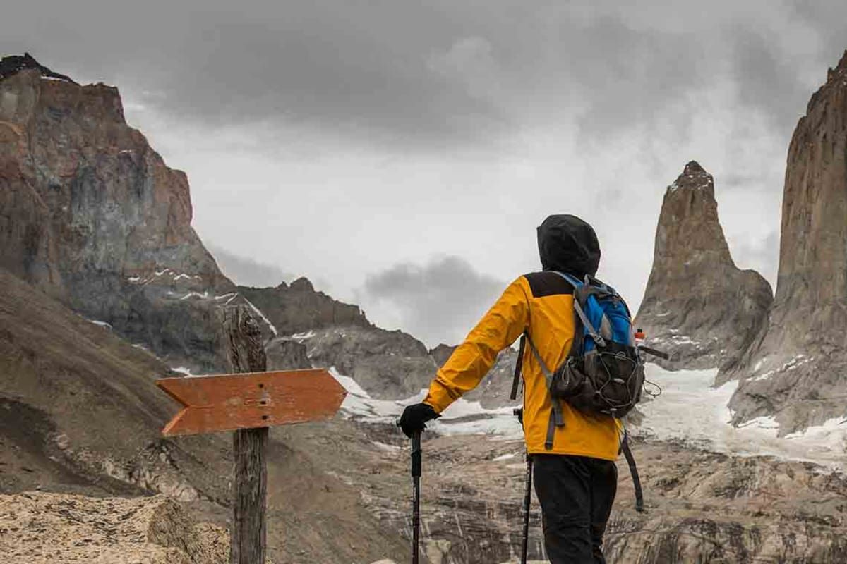 La emoción de llegar a las torres –la primera meta del viaje– después de subir 12 km y, en el final, trepar por las piedras.