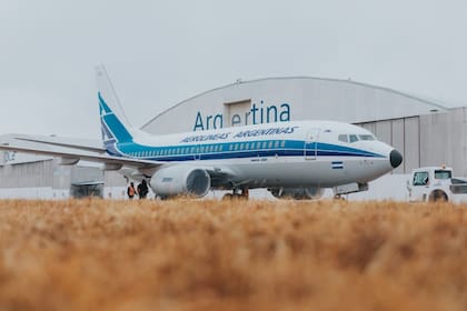 El Boeing 737 llegará a Buenos Aires esta semana, después de su paso por los talleres de Fadea