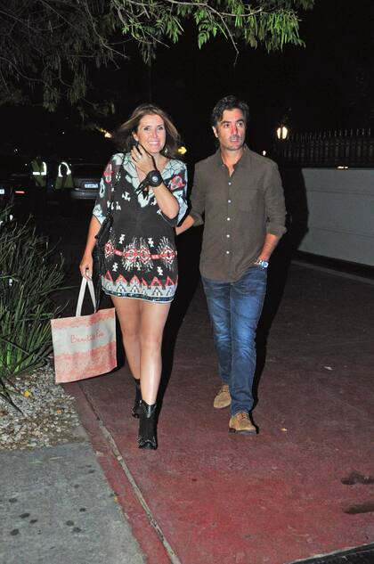 El polista Sebastián Merlos dijo presente junto a su mujer, Silvina Neira.