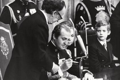 Tras promover la reforma política, en 1978 Juan Carlos sancionó y promulgó la nueva constitución