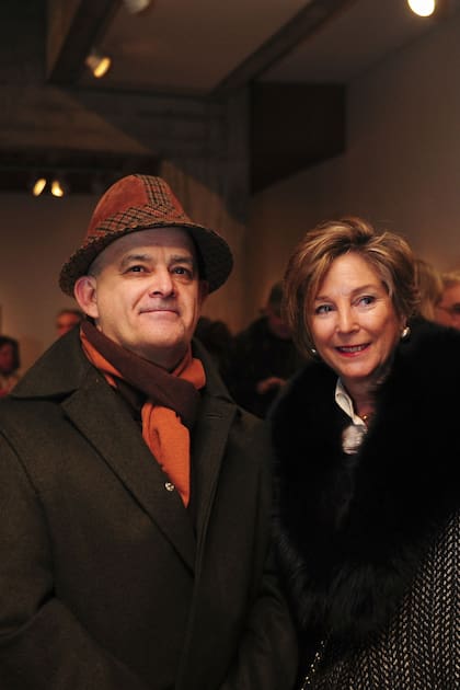 El crítico Julio Sánchez y Marcela Costa Peuser (Arte Al Día)