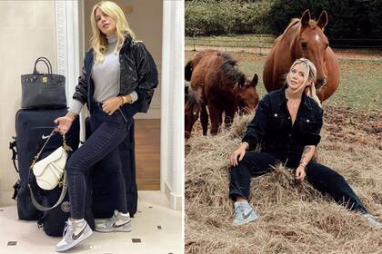 La esposa de Mauro Icardi publicó distintas selfies con el exclusivo calzado