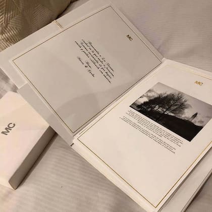 Un detalle del programa de los festejos que se entregó a los invitados.