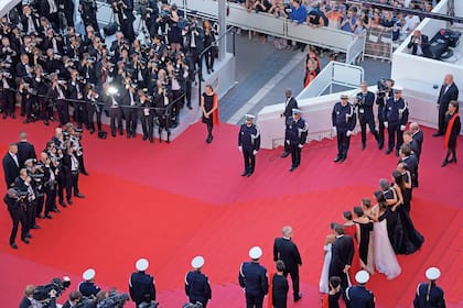 Si bien ya había ido en varias oportunidades, esta es la segunda vez consecutiva que Ricardo Darín recorre el tapis rouge del Palais des Festivals