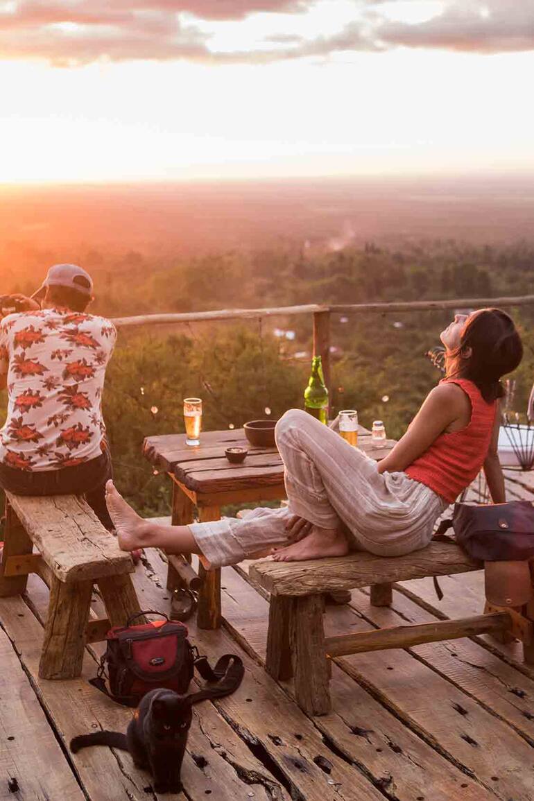 Atardecer en el mirador Escenario de Cielo, uno de los mejores spots para contemplar la hora mágica.