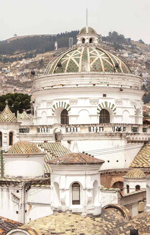 Cúpulas de la catedral metropolitana, en la Plaza Grande