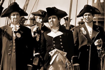 Motín a bordo (Mutiny of the Bounty, 1935), con Clark Gable, la primera adaptación sonora de la historia que el cine recuperaría en varias ocasiones