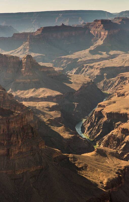 Vista de la inmensidad del Gran Cañón del Colorado.