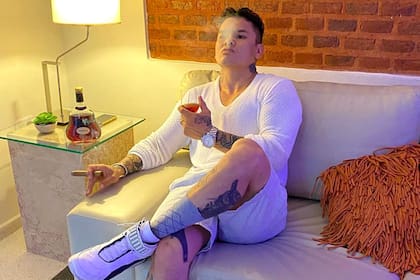 El "Chino" Maidana en una de sus postales excéntricas
